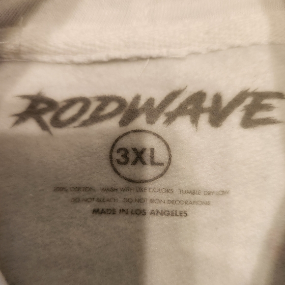 NWOT Men's Rod Wave Beautiful Mind Tour Graphic Hoodie - Picture 3 of 8